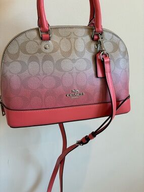 Coach Mini Sierra Satchel in Ombré Signature Canvas